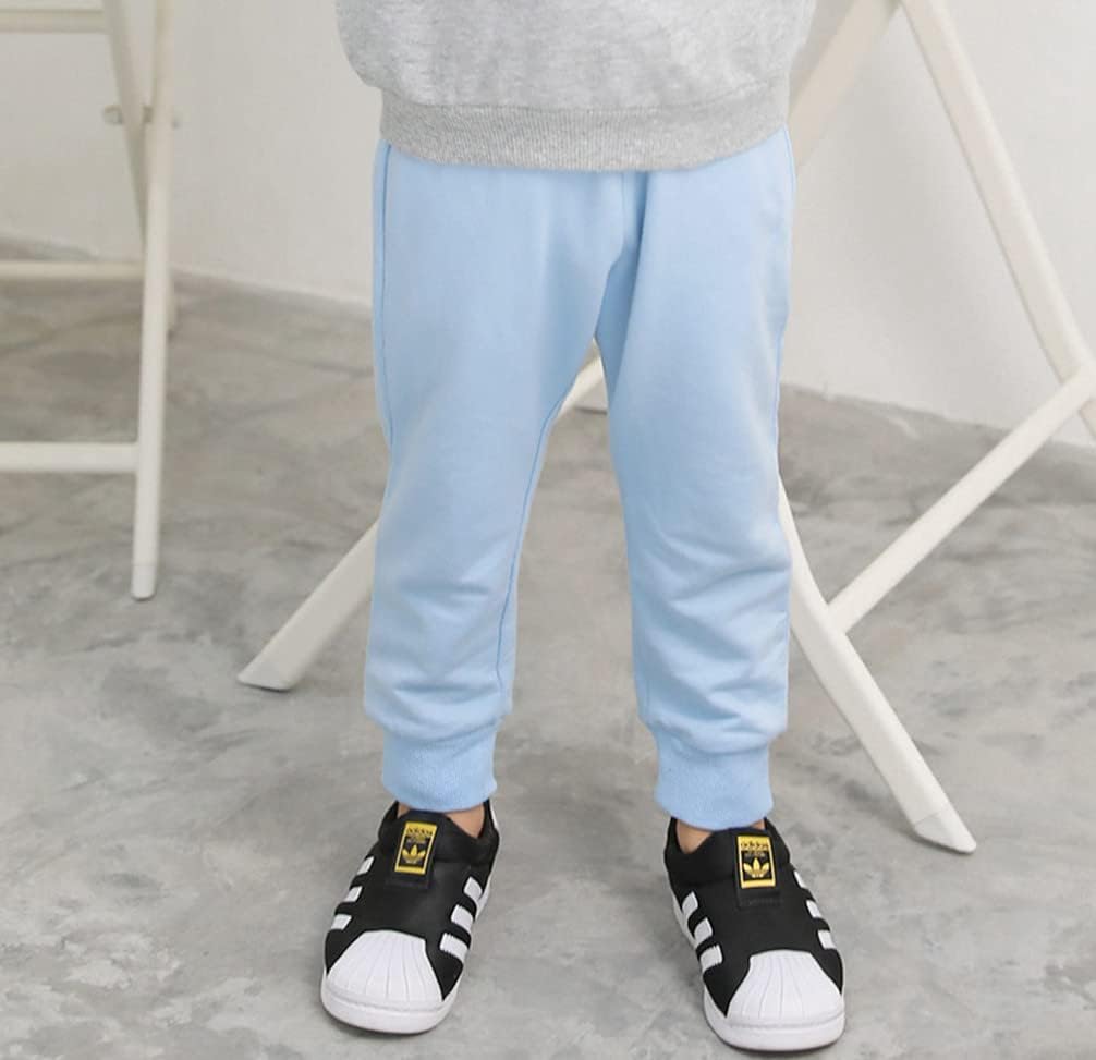 LNICEAR Toddler Boys Girls Solid Cotton Jogger Sweatpants with Pockets