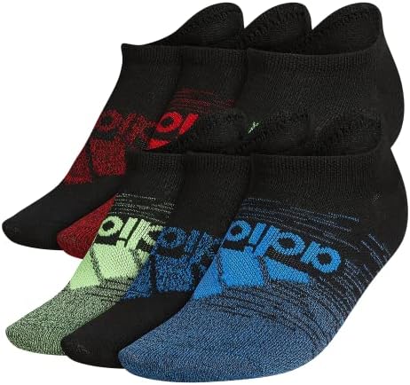 adidas Kids Boy Girl Superlite No Show Socks 6 Pair