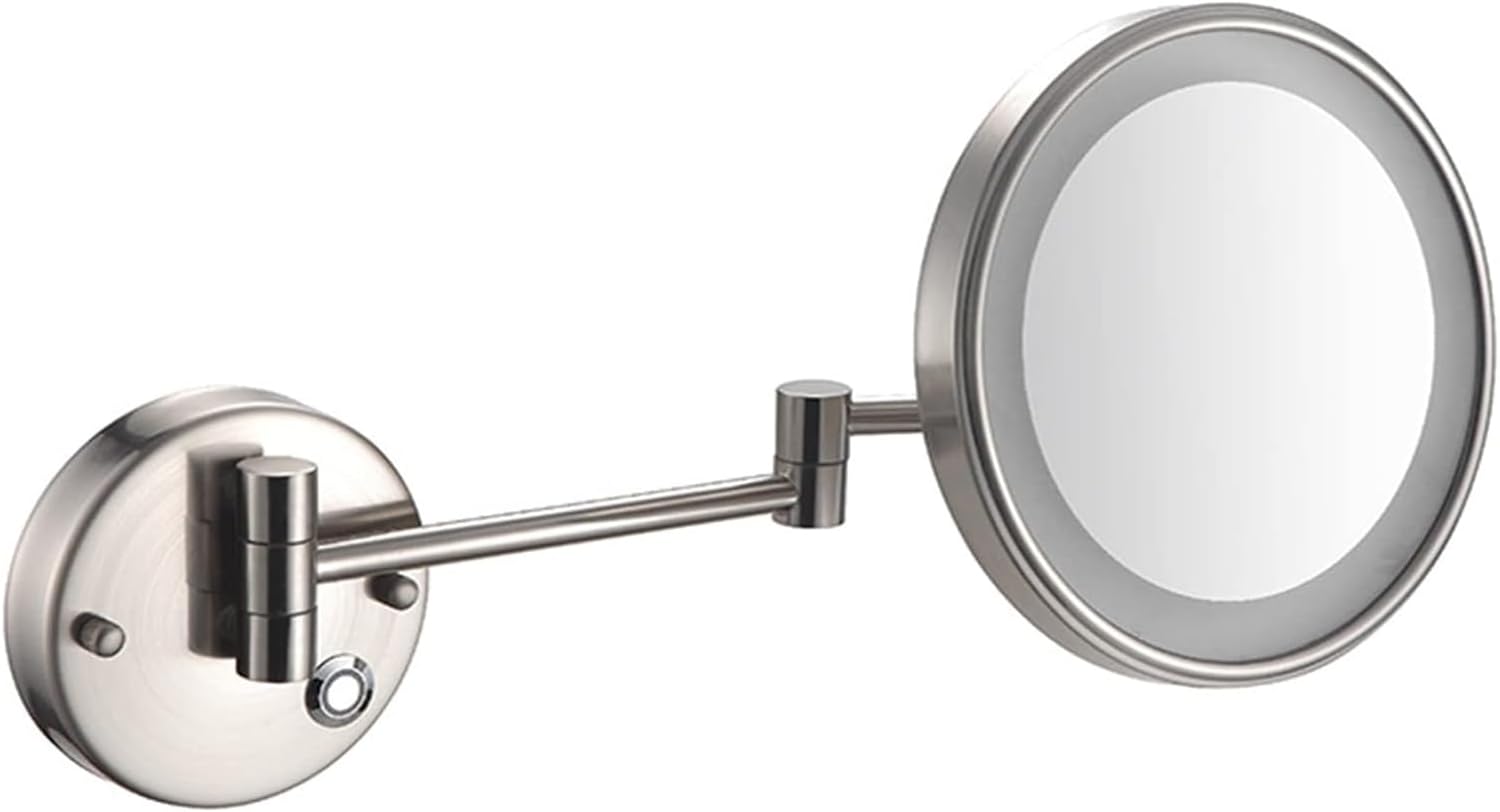Touch Dimming LED Makeup Mirror with 10X Magnification