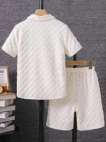 Perfect for the day Soft textured-shirt set for boys