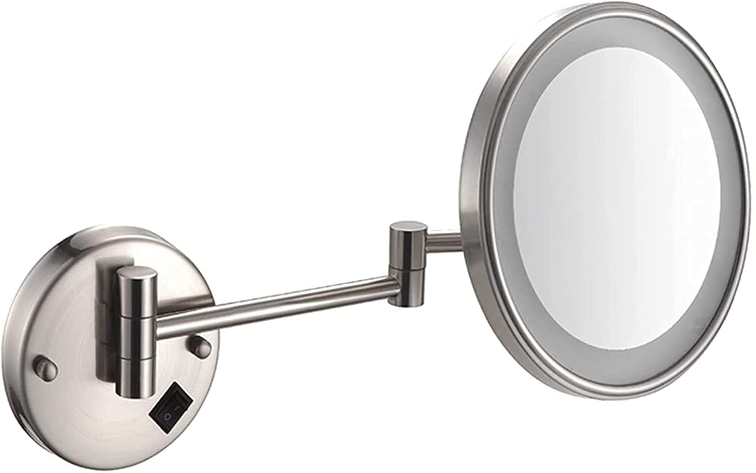Magnifying Wall Mirror with LCD Lights