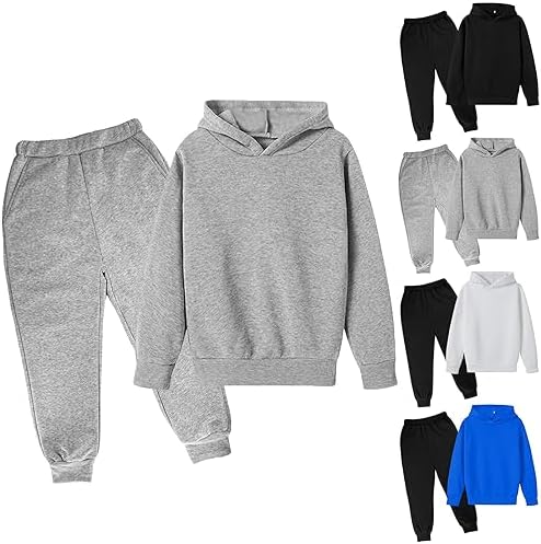 Fall Outfits for Girl Boy Long Sleeve Hoodie Sweatpants Set