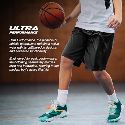 3-Piece Ultra Performance Mesh Basketball Shorts for Boys
