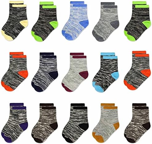 Kids Socks Toddler Crew Socks Boys Girls - Breathable Comfy and Durable