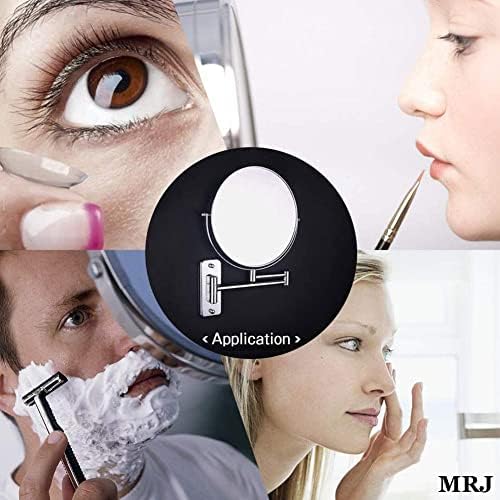 LCARY Wall Mirror 8 360 Swivel Bathroom MakeUp Mirror