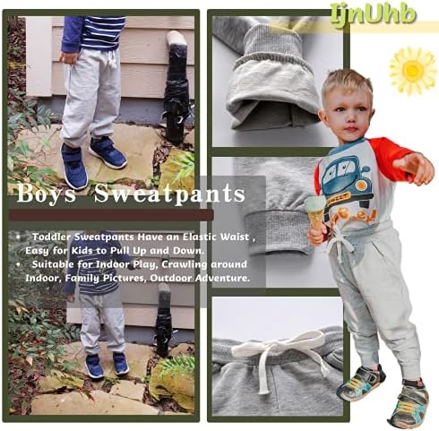 Comfortable dinosaur-themed 2-pack sweatpants for boys