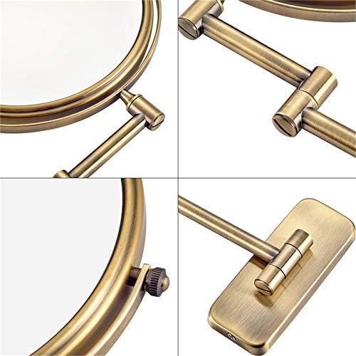 Wall-Mounted Makeup Mirror with Swivel Design