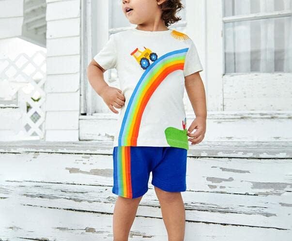 Warmstraw toddler boys short sets Machine Washable Cotton Set