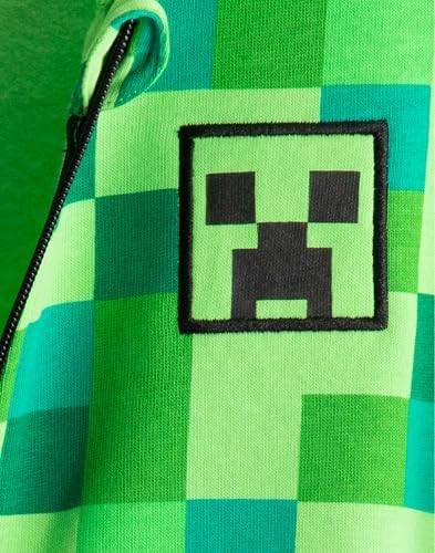 Minecraft Licensee Hoodie for Boys Black Creepers Design
