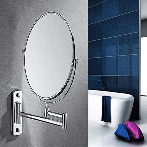 FUDGIO Wall-Mounted Vanity Mirror Folding Telescoping Beauty Assistant