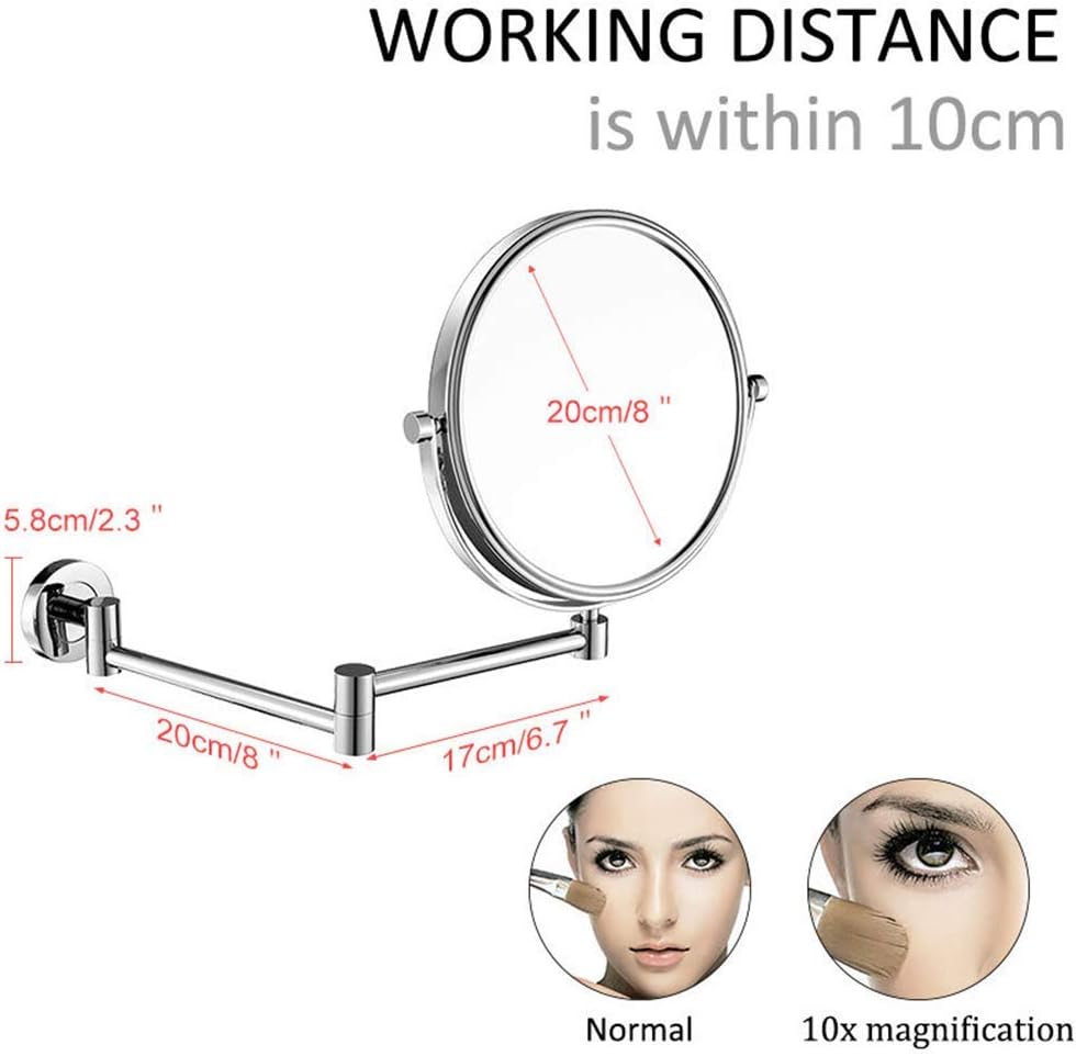 Sturdy Adjustable Makeup Mirror for Bathroom