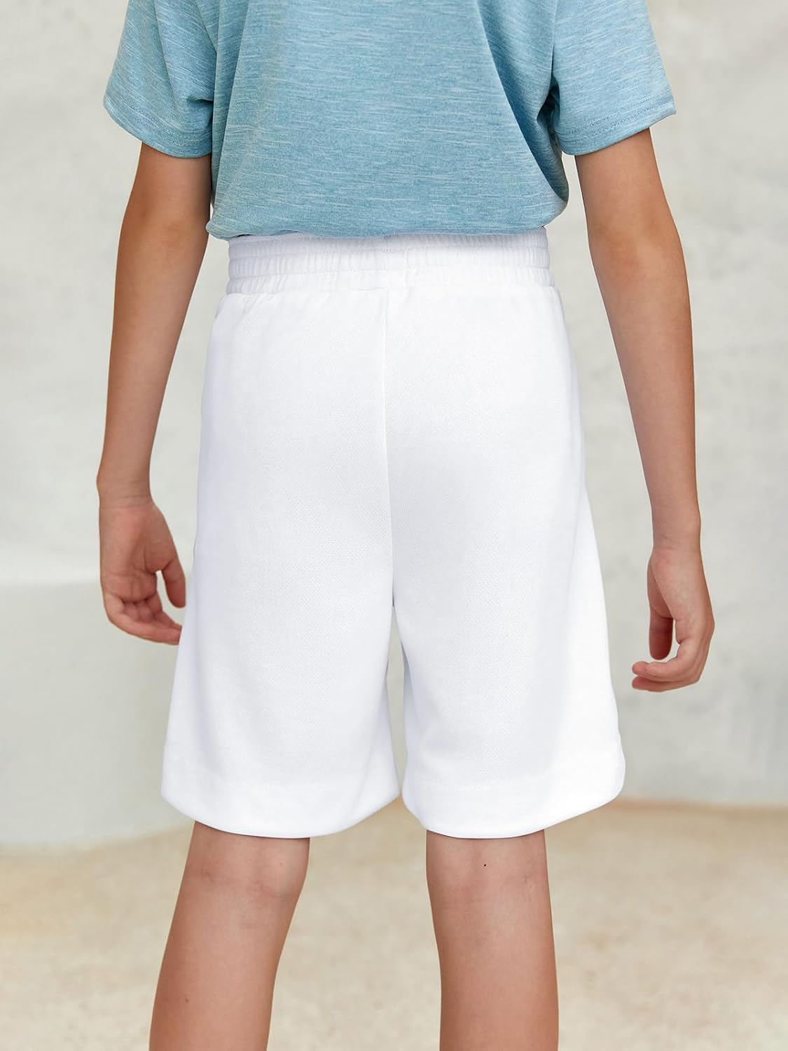 boys athletic performance shorts high-waisted