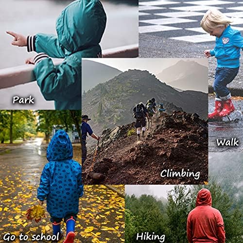 Durable Fast-Waterproof Rain Jacket for Boys Girls