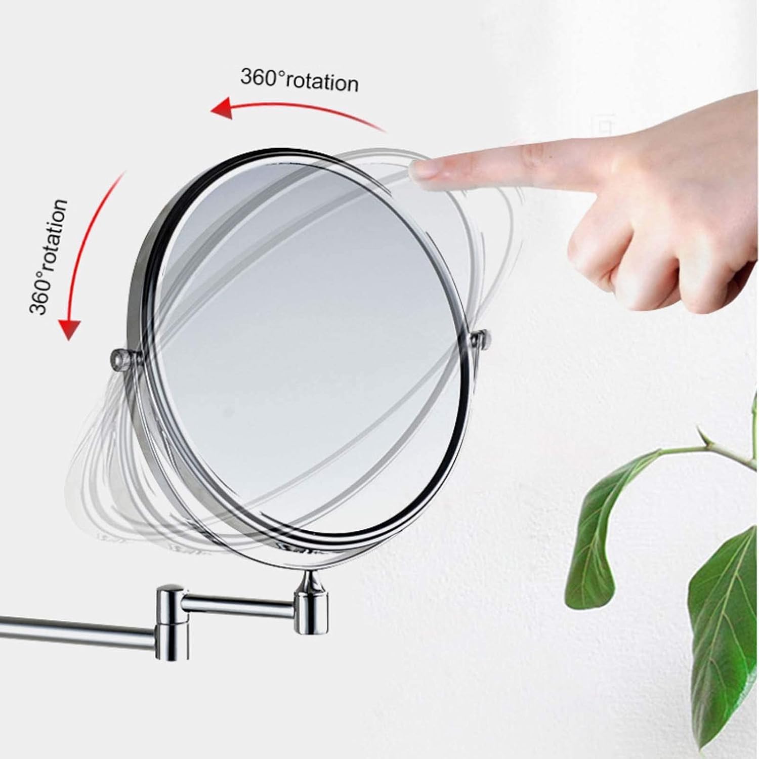 Wall-Mounted Makeup Mirror Durable Vanity Enhancement