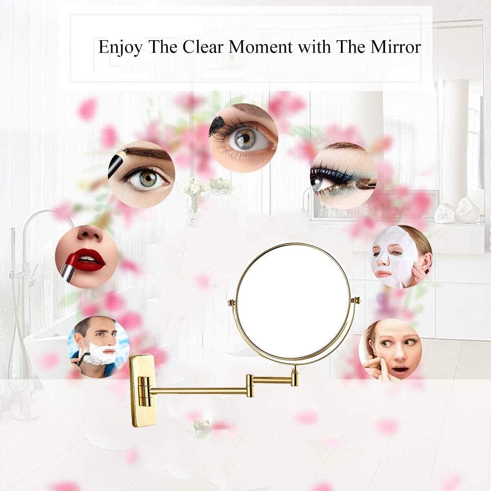 Durable Wall-Mounted Makeup Mirror