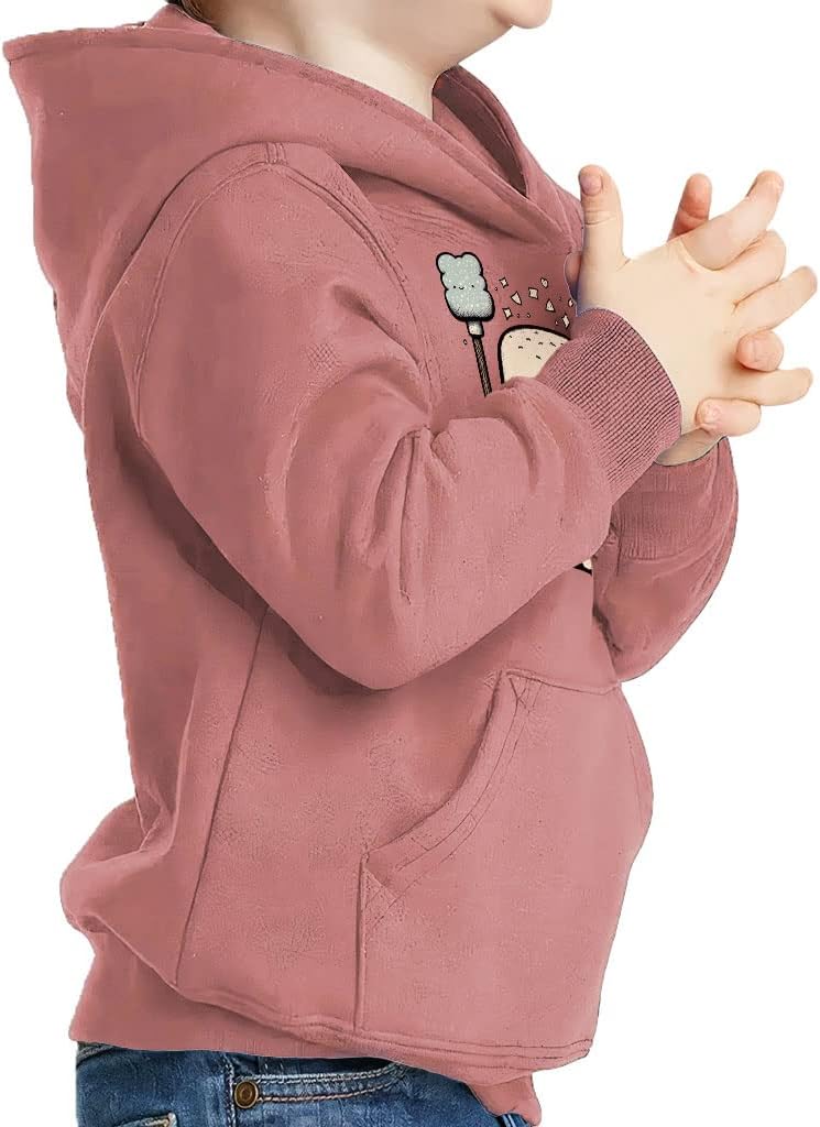 Cute Marshmallow Toddler Hoodie with Kangaroo Pockets