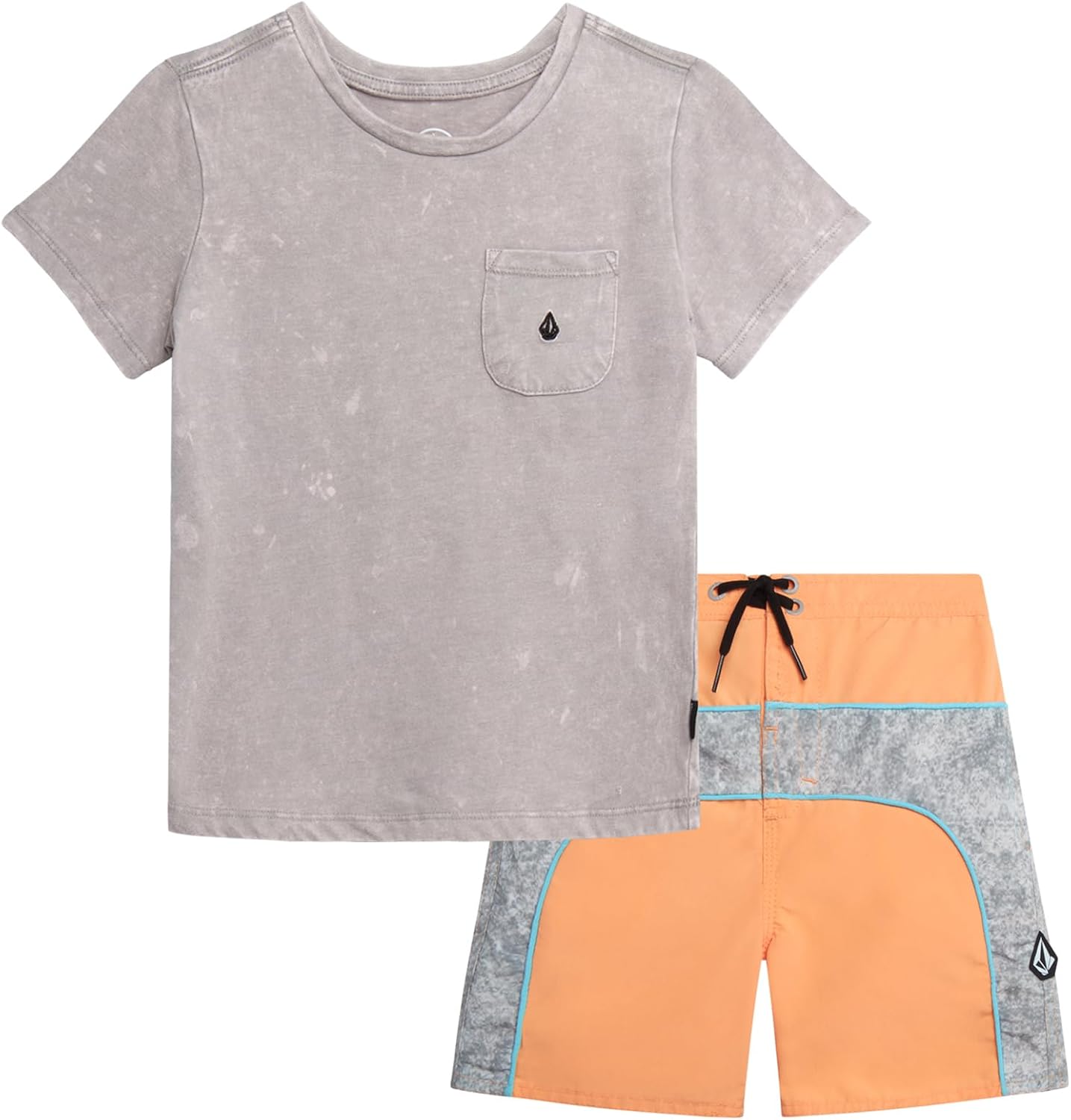 Volcom Boys RashGuard Set - Light Durable for Essential Swimwear