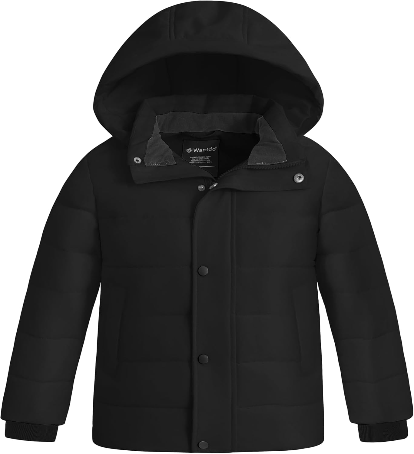 WANTDO Boys Waterproof Puffer Jacket with Hood - Stay warm dry all season long