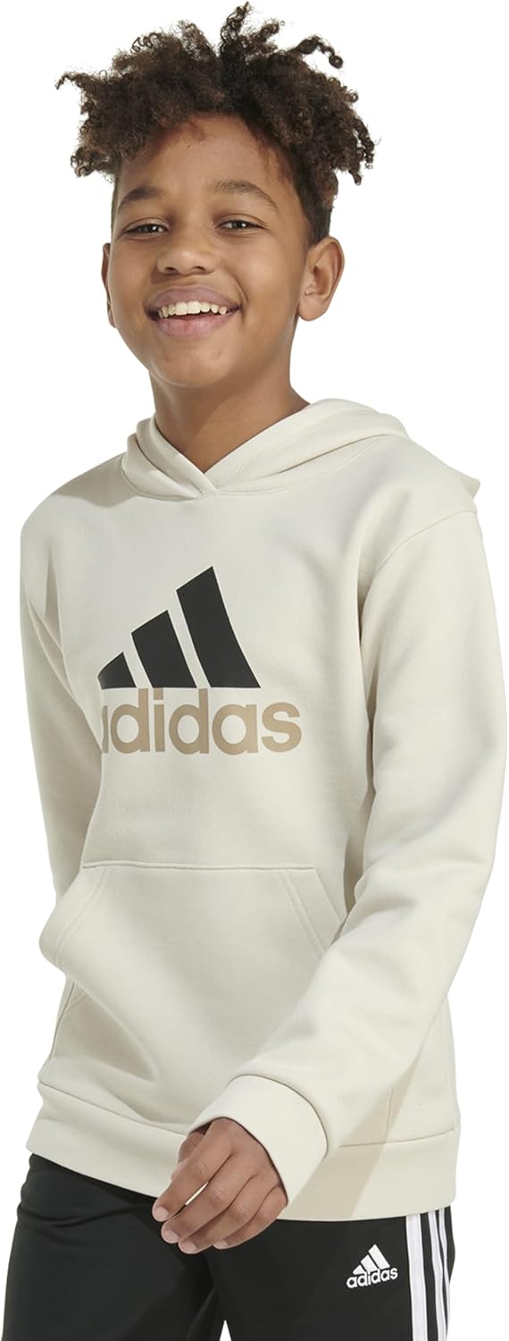 Adidas Boys Long Sleeve Fleece Pullover Hoodie
