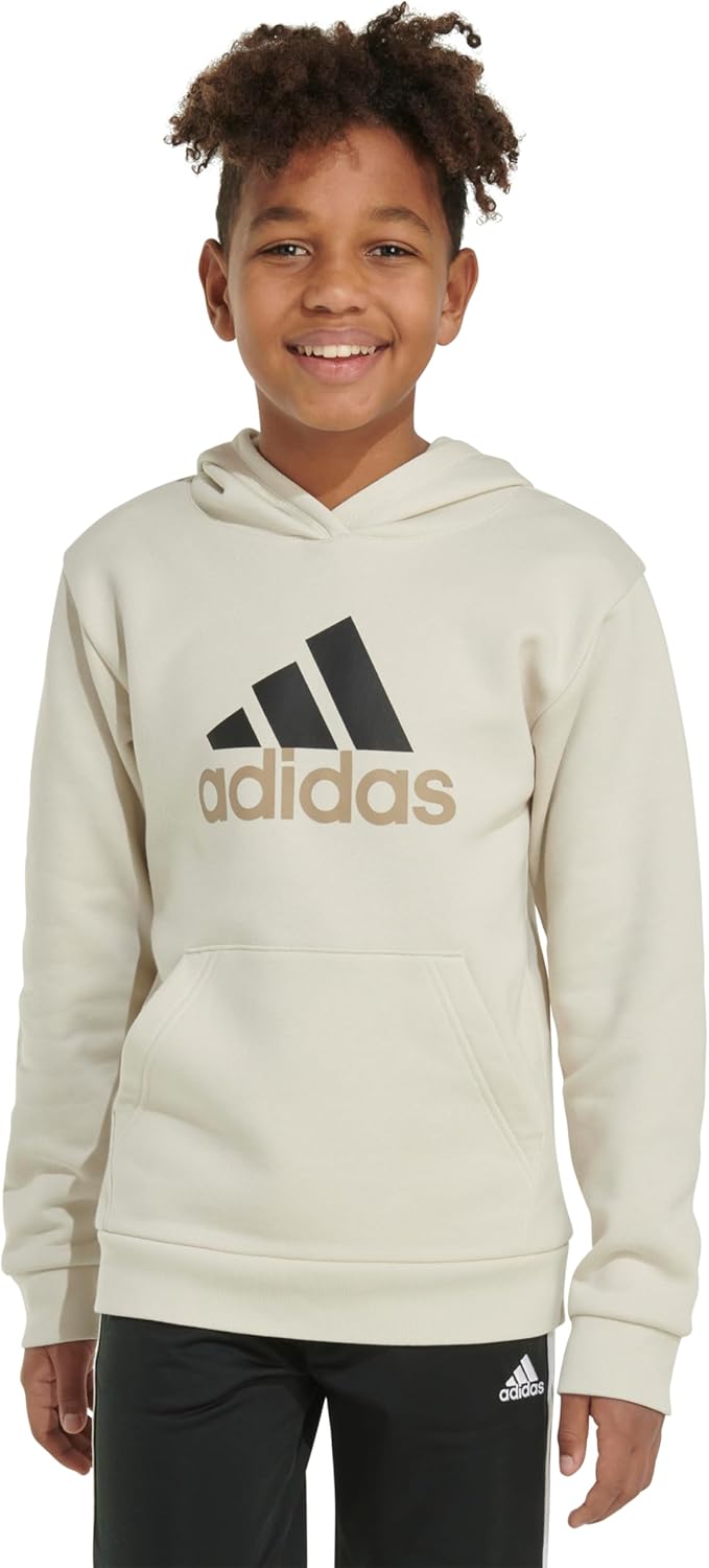 Adidas Boys Long Sleeve Fleece Pullover Hoodie
