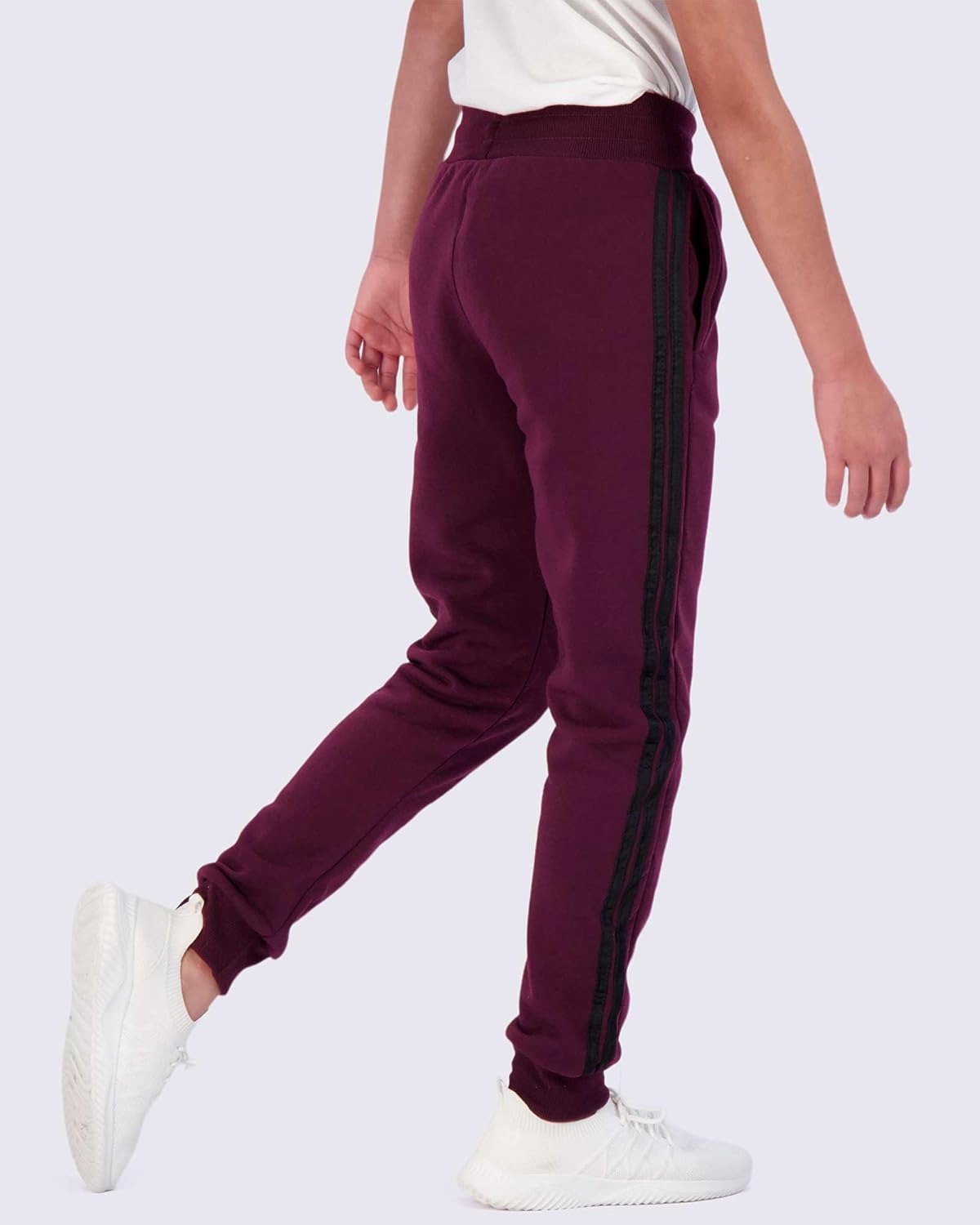 Real Essentials Boys Cotton Active Fleece Jogger Sweatpants Comfortable Stylish 3-Pack
