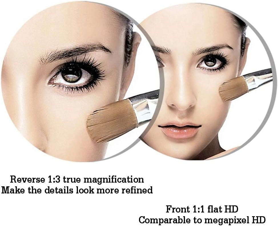 Wall-Mounted Makeup Mirror with 3X Swivel Extendable