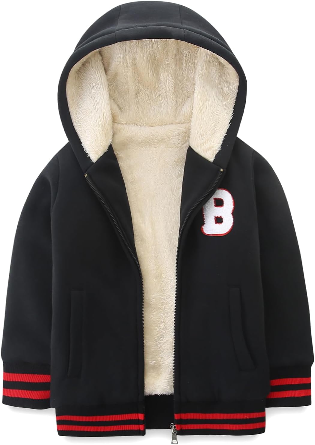 Bumeex Kids Boys Sherpa Fleece-Lined Jacket