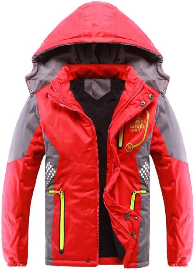 Vinmin Boys Warm Stylish and Secure Fleece Jacket for Outdoor Activities