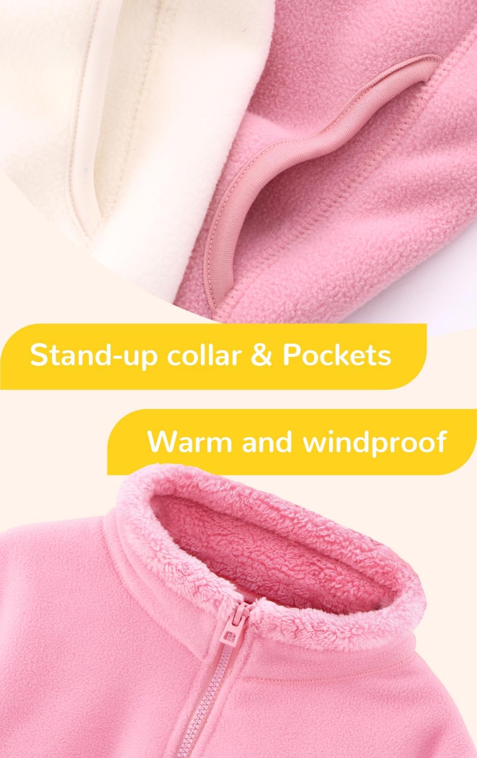 Double Sided Fleece Jacket for toddlers