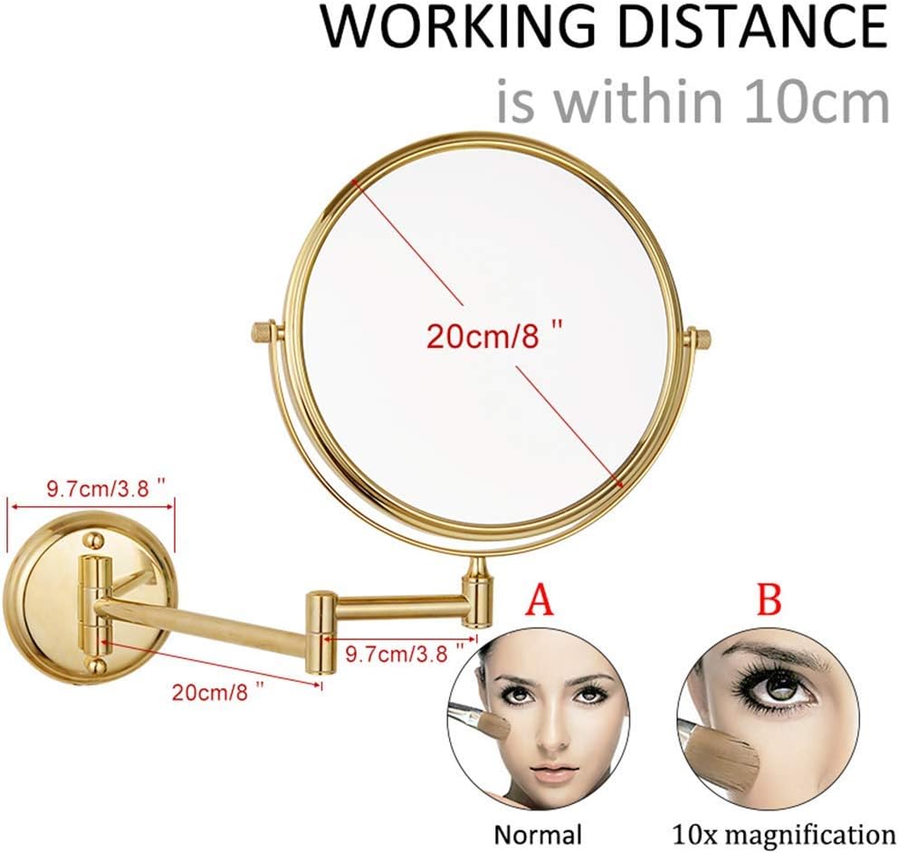 LCARY Light Up Life Makeup Mirror Wall Mount