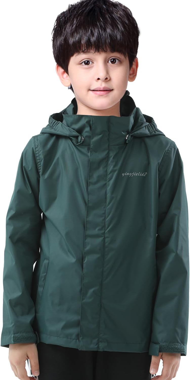 DEAL ON Boys Waterproof Rain Jacket