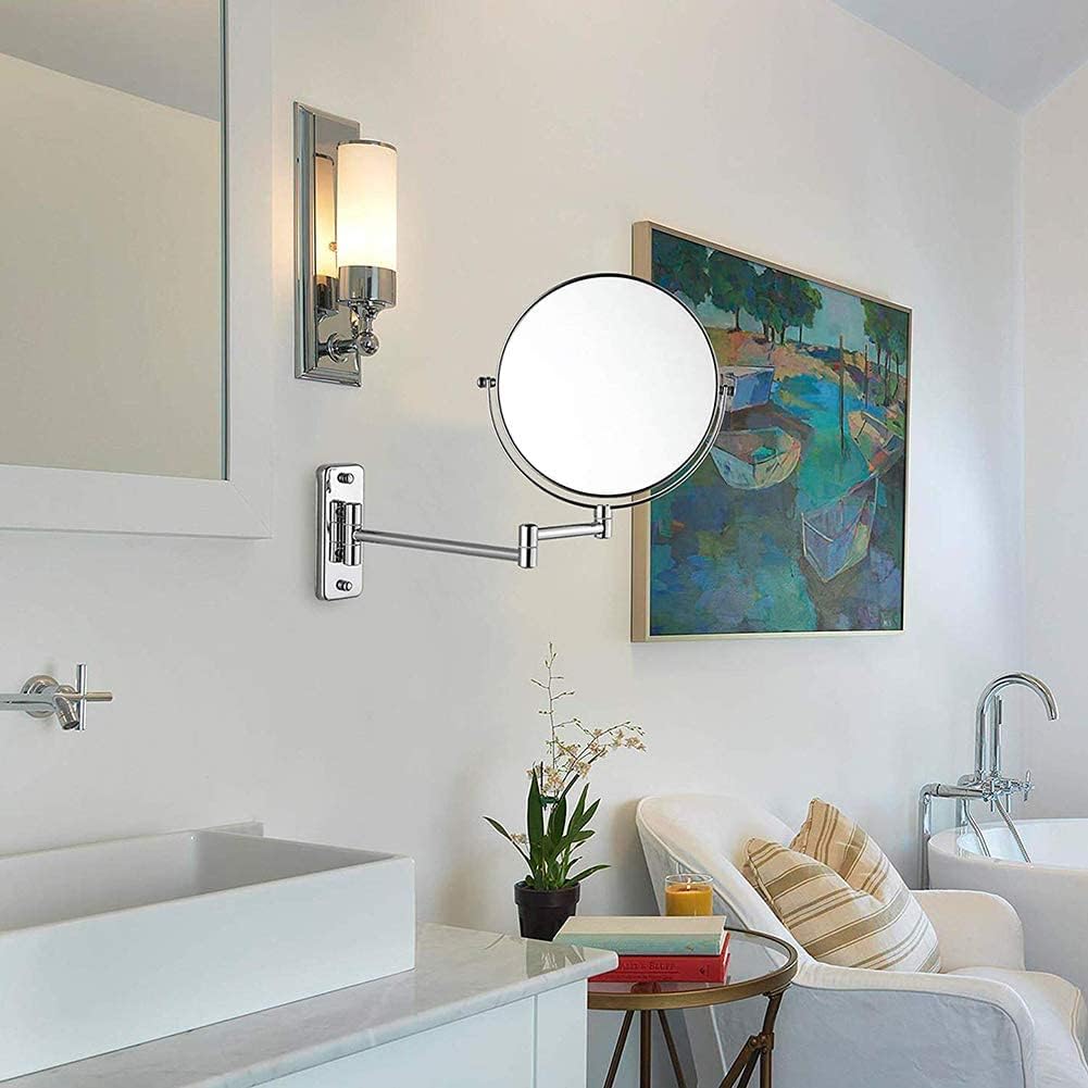 FUDGIO 3X Magnifying Vanity Mirror with Swivel for Shaving Makeup