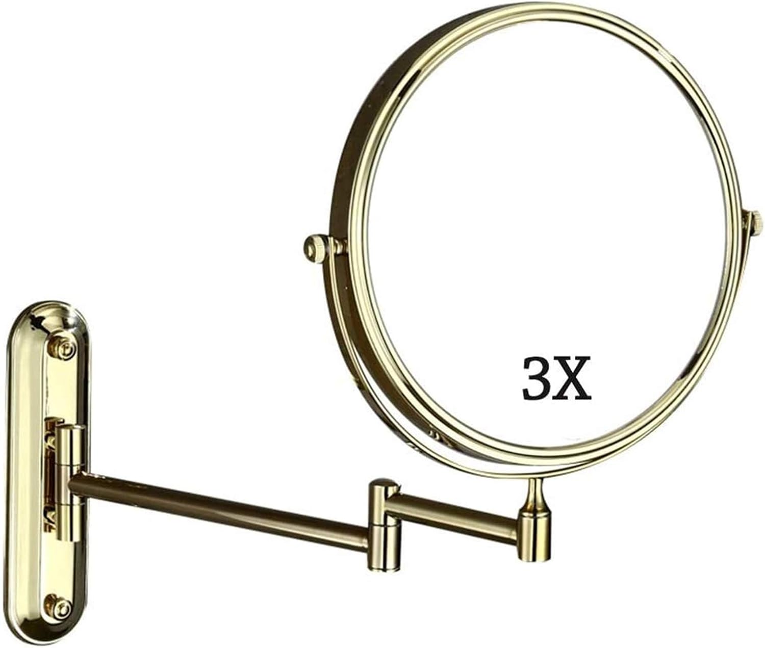 8 Inch Double-Sided Vanity Mirror with 3X Magnification