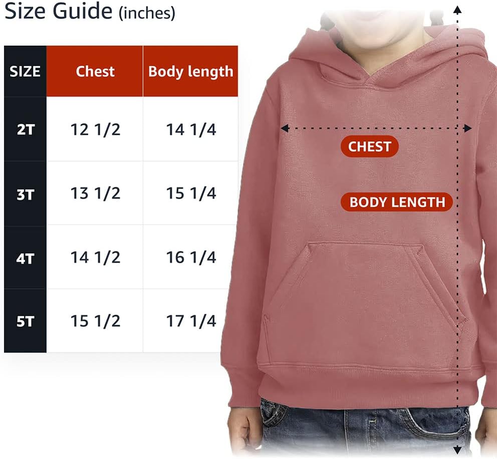 Cute Marshmallow Toddler Hoodie with Kangaroo Pockets