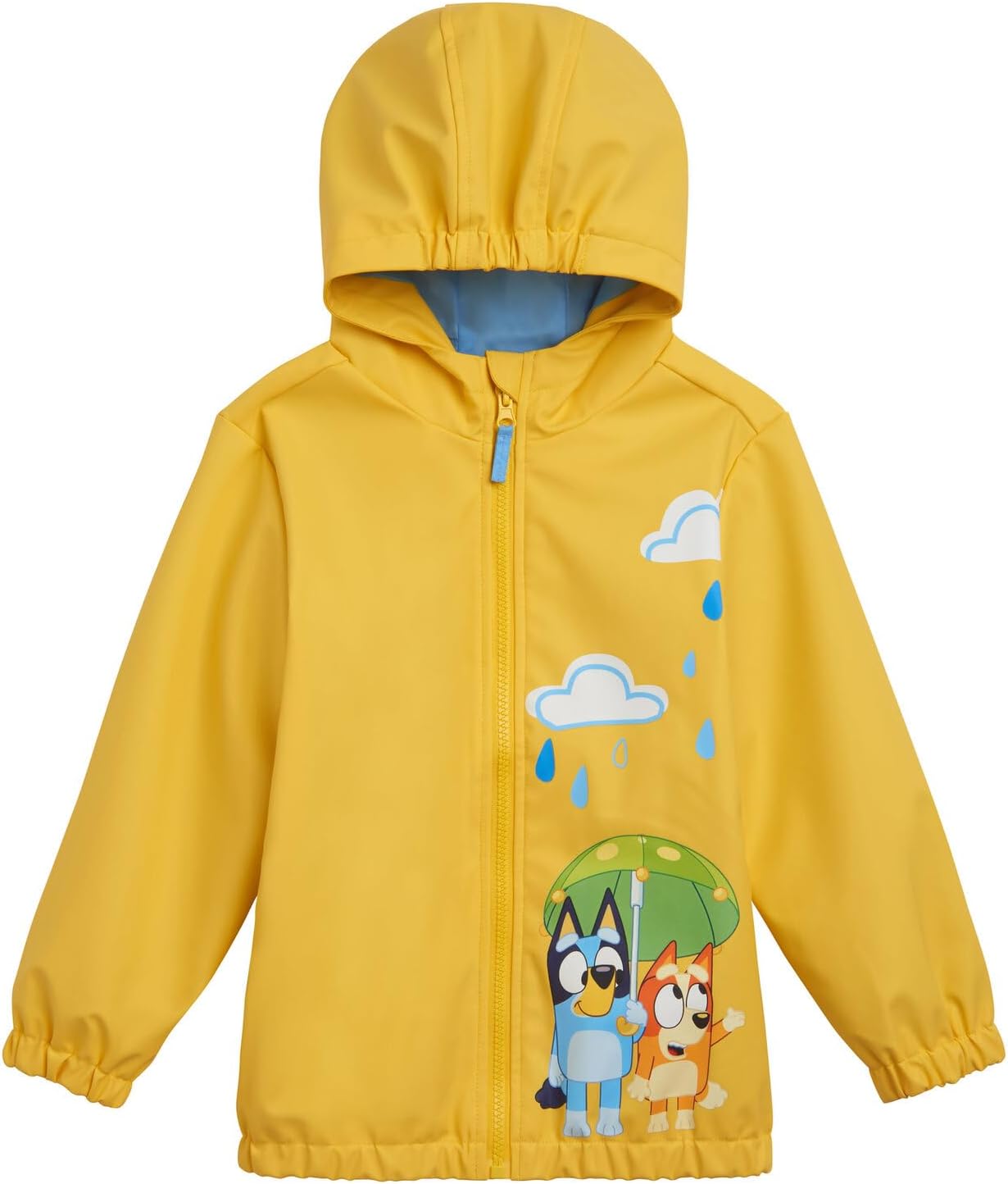 Bluey Yellow Rain Jacket toddler 2T-7-8