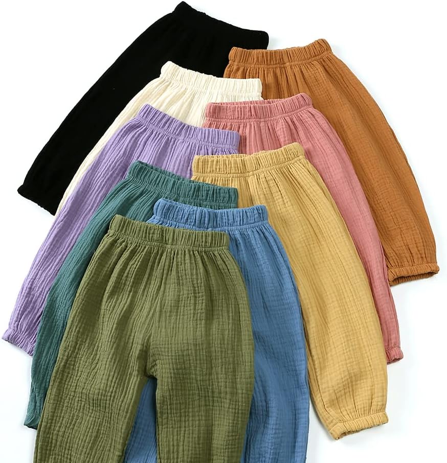 3-Pack Elastic Waist Cotton Linens for Kids