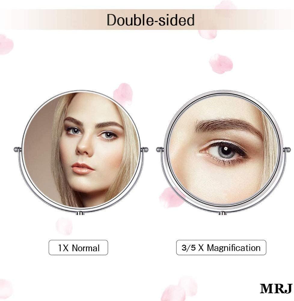 LCARY Wall Mirror 8 360 Swivel Bathroom MakeUp Mirror
