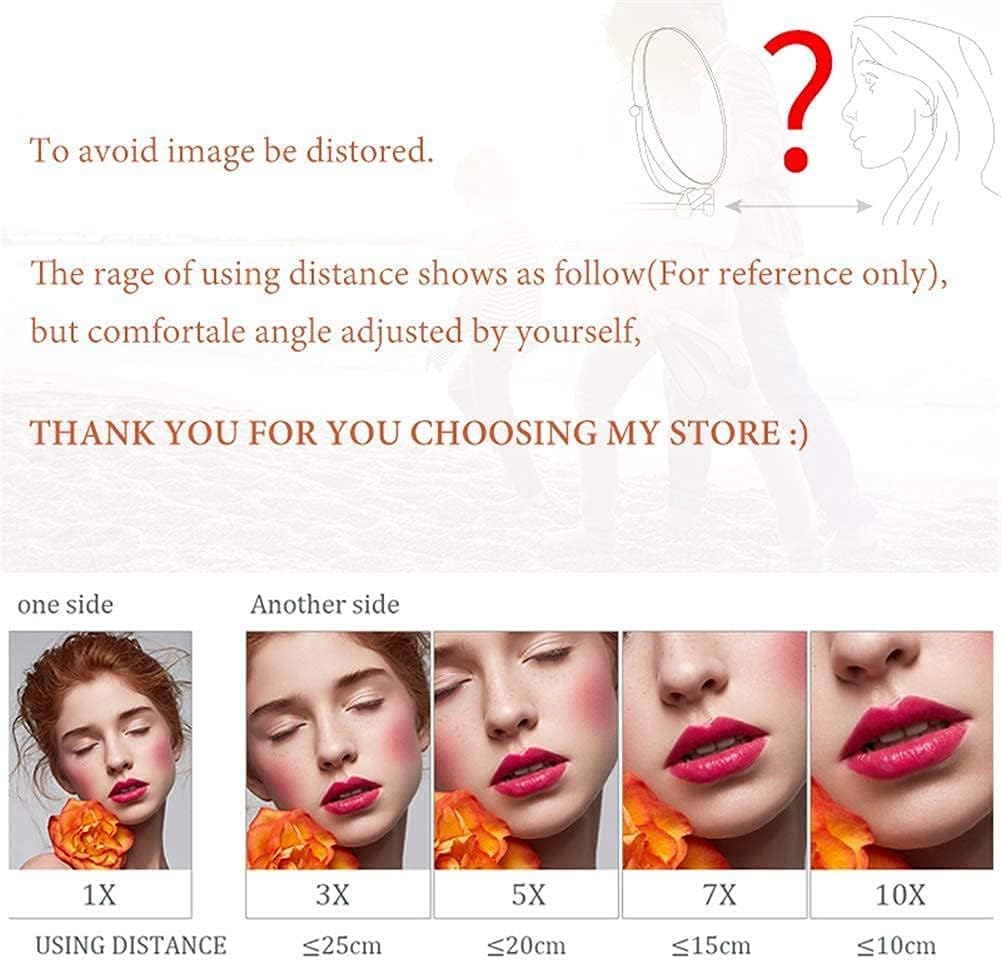 Wall-Mounted Double-Sided Makeup Mirror