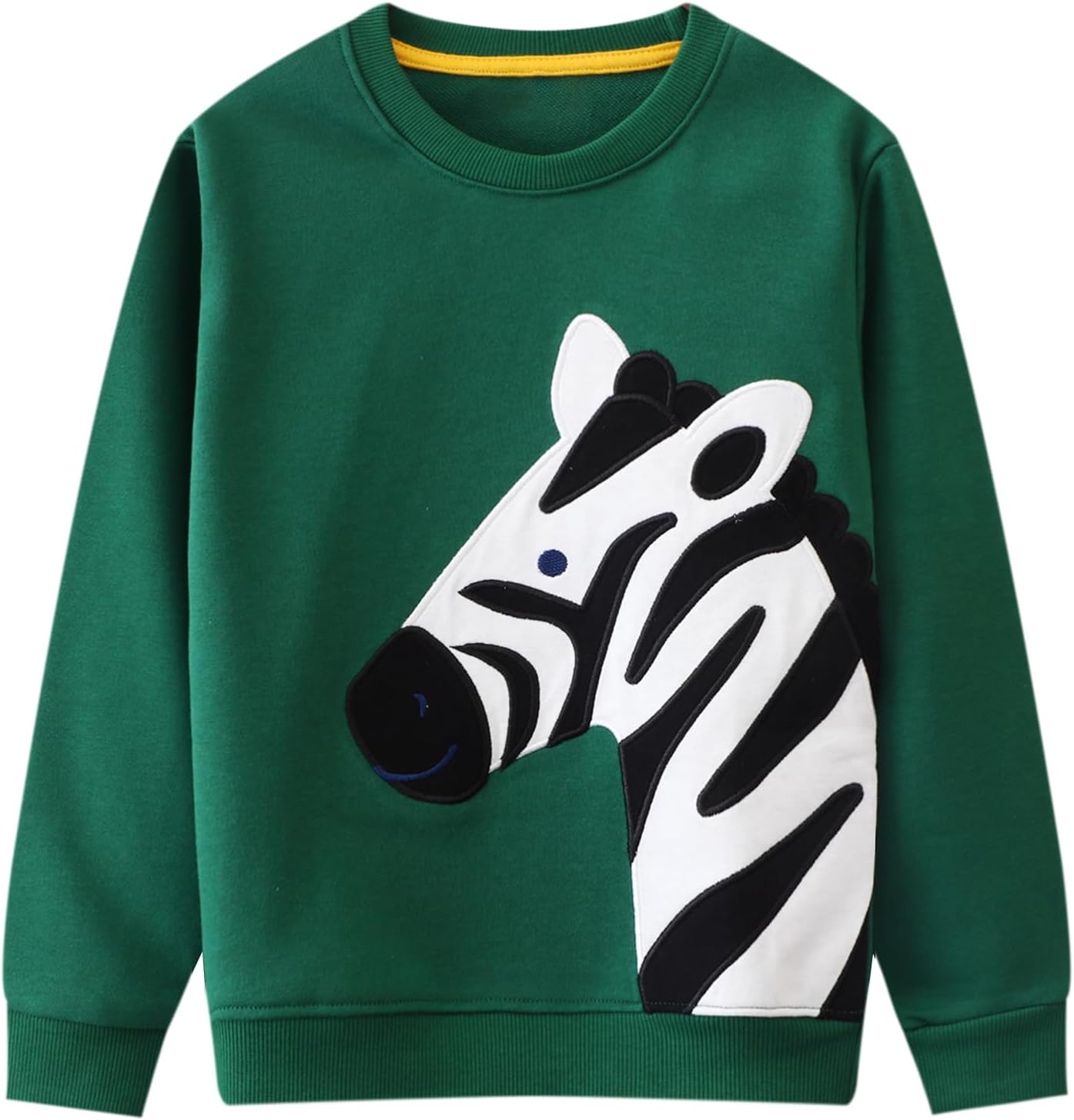 Bumeex toddler boys super soft zebra crewneck sweatshirt