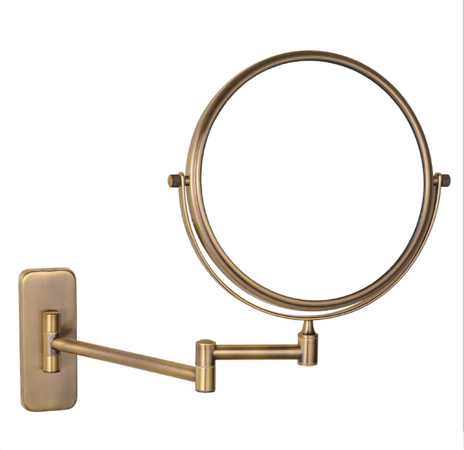 Wall-Mounted Makeup Mirror with Swivel Design