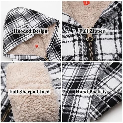 ThCreasa Boys Plaid Flannel Jackets