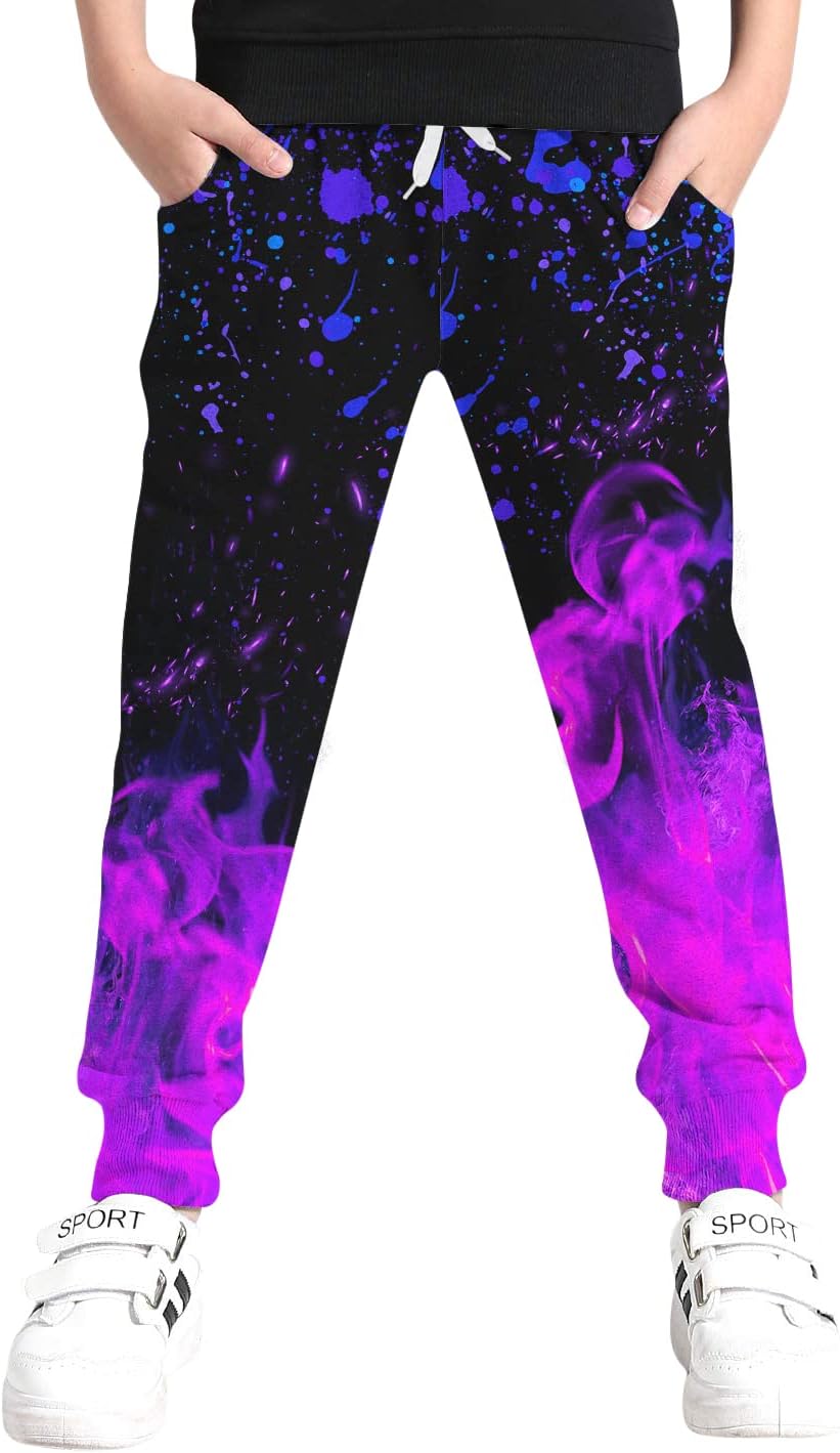 UNICOMIDEA 6-16T Boys Girls Funny Joggers - Fun Fashionable sweatpants