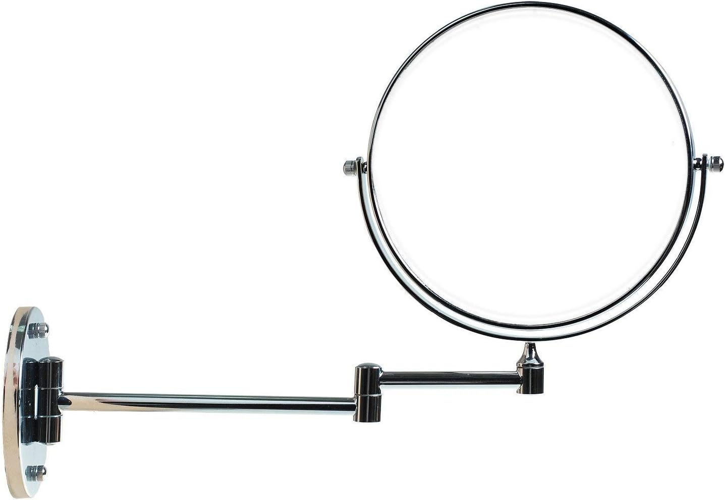 FUDGIO Wall-Mounted Vanity Mirror with Two-Sided Shaving Makeup Features