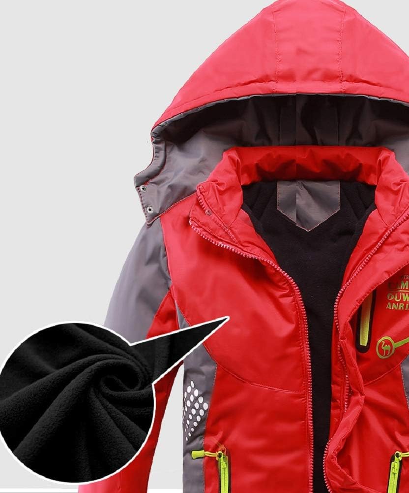 Vinmin Boys Warm Stylish and Secure Fleece Jacket for Outdoor Activities