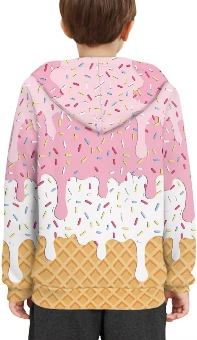 Comfortable Kids Trendy Modifier Pullover Hoodie for Fall andWinter