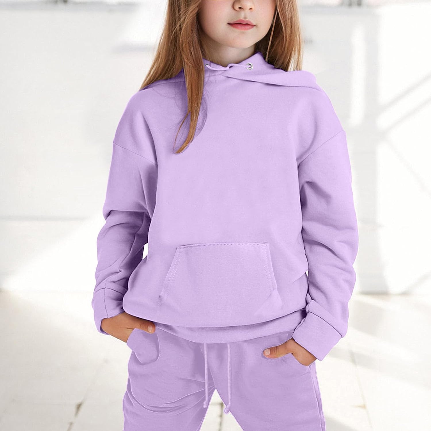 Unisex Kids Long Sleeve 2 Piece Tracksuit Set 1