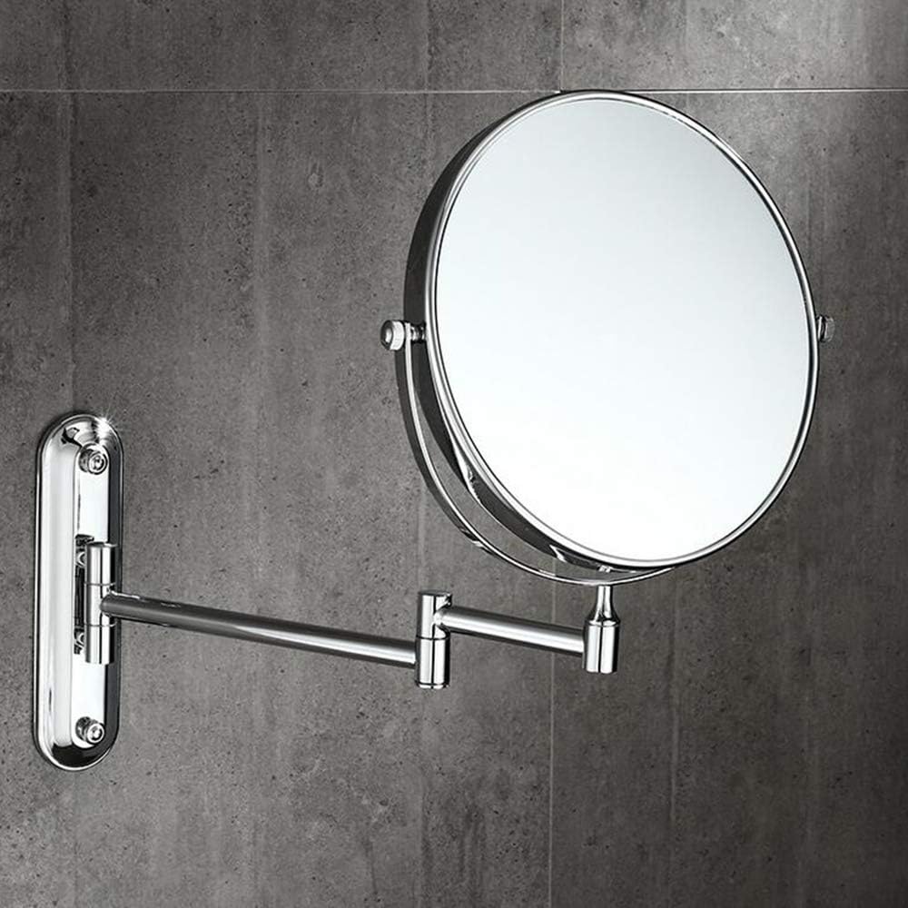 FUDGIO 3X Magnification Round Makeup Mirror with 360 Rotating Double Sided 1