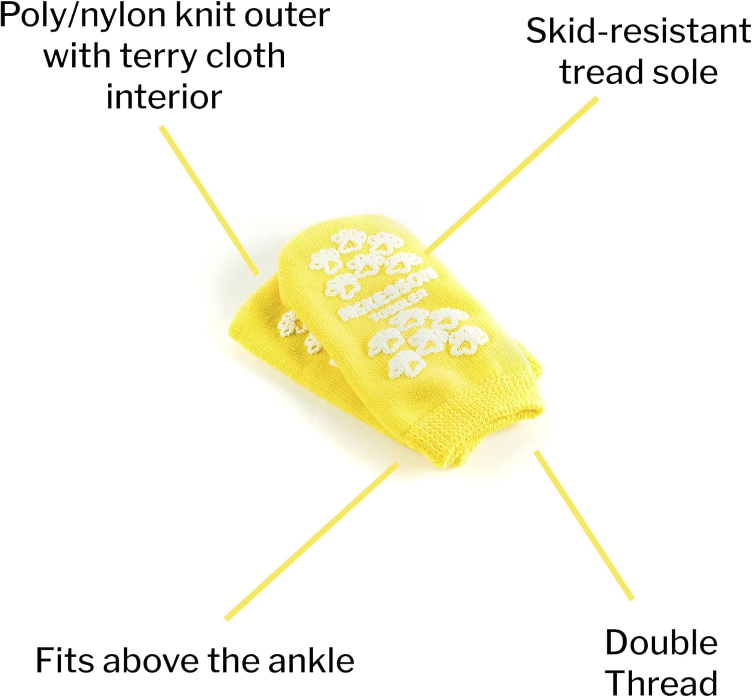 McKesson Terries Slipper Socks Yellow