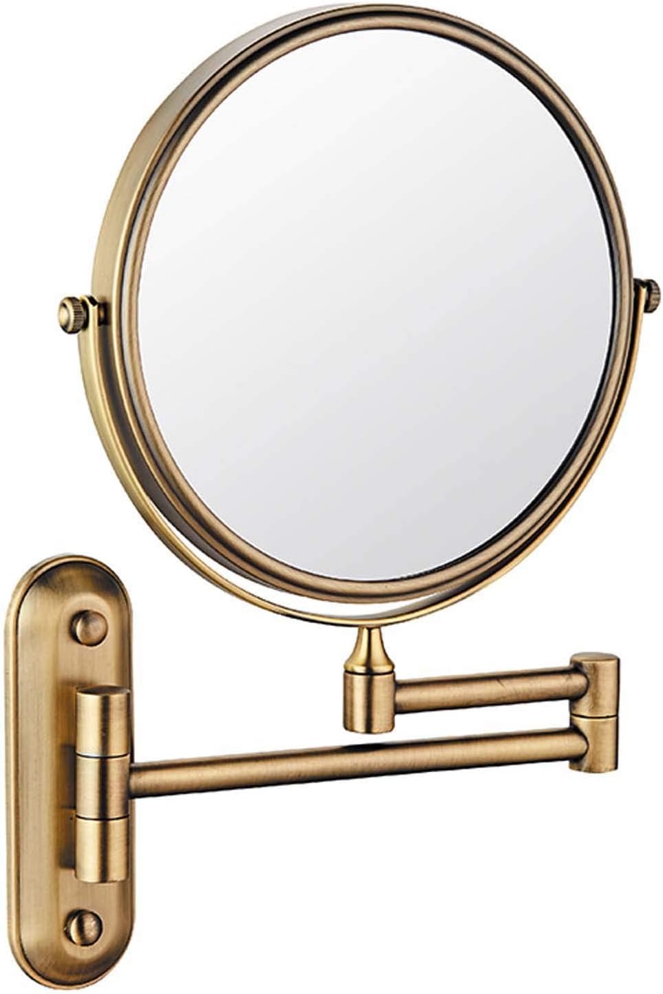 DEIHGE 8-Inch Double-Sided Wall-Mounted Makeup Mirror