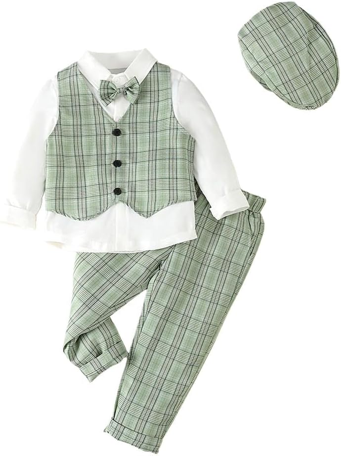 Dressy Daisy Baby Toddler Gentlemans Vest Suit Set for Weddings Special Occasions